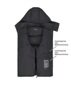 EMPORIO ARMANI, Daunenjacke, Mikrofaser Wasserabweisend, Schwarz -Herrenausstatter Verkaufe 448828 norm3