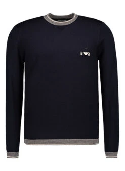 EMPORIO ARMANI, Pullover, Schurwolle, Dunkelblau