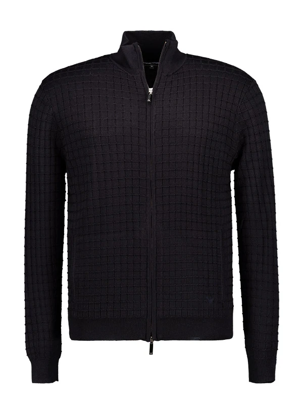 EMPORIO ARMANI, Cardigan, Mikrofaser, navy EMPORIO ARMANI, Cardigan, Mikrofaser, Navy -Herrenausstatter Verkaufe 448830 norm