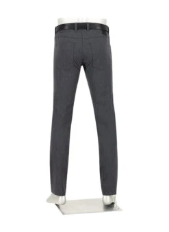 Alberto, Hose Pipe, Regular Fit, Ceramica®, Dunkelgrau-blau Meliert -Herrenausstatter Verkaufe 448850 norm3