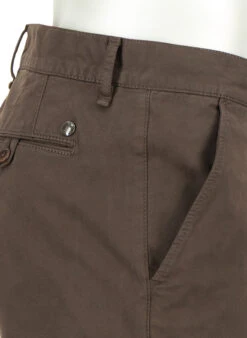 Alberto, Chino Lou, Regular Fit, Baumwolle, Dunkelbraun -Herrenausstatter Verkaufe 448866 norm5