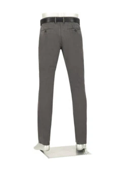Alberto, Chino Lou, Regular Fit, Baumwolle, Dunkelgrau -Herrenausstatter Verkaufe 448872 norm3