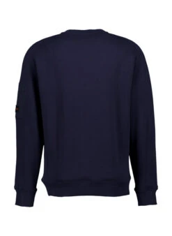 BOSS Orange, Sweatshirt Mixed, Baumwolle, Dunkelblau -Herrenausstatter Verkaufe 448893 norm2