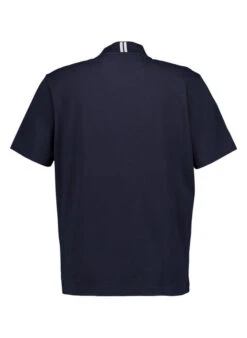 BOSS Green, T-Shirt Tee Collar Zone, Baumwoll-Stretch, Dunkelblau -Herrenausstatter Verkaufe 448935 norm2