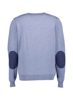 Stenströms, Pullover, Merinowolle Extrafine, Graublau -Herrenausstatter Verkaufe 448941 norm2