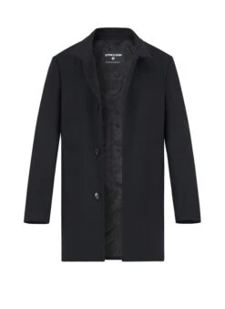 Strellson, Mantel Finchley, Wolle-Mix, Schwarz