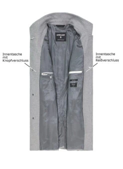 Strellson, Mantel Finchley, Wolle-Mix, Mittelgrau Meliert 2 Strellson, Mantel Finchley, Wolle-Mix, Mittelgrau Meliert -Herrenausstatter Verkaufe 448948 norm3