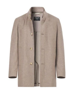 Strellson, Mantel Finlay, Wolle Halbgefüttert, Beige Meliert