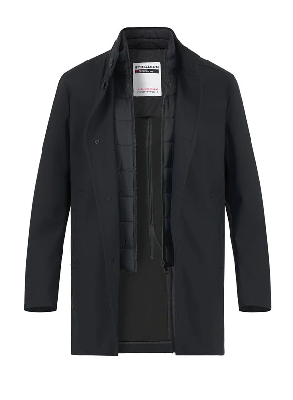Strellson, Mantel Finlay Flex, Nylon halbgefüttert, schwarz Strellson, Mantel Finlay Flex, Nylon Halbgefüttert, Schwarz -Herrenausstatter Verkaufe 448954 norm