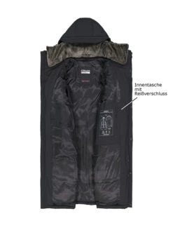 Strellson, FunktionsparkaAmbience, Mikrofaser Wattiert, Schwarz -Herrenausstatter Verkaufe 448960 norm3