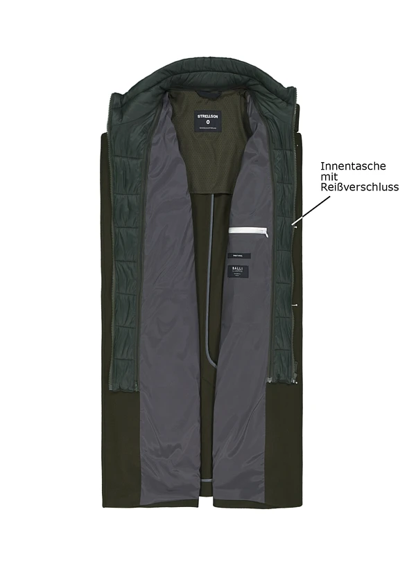 Strellson, Mantel Finlay, Wolle halbgefüttert, dunkelgrün Strellson, Mantel Finlay, Wolle Halbgefüttert, Dunkelgrün -Herrenausstatter Verkaufe 448962 norm3
