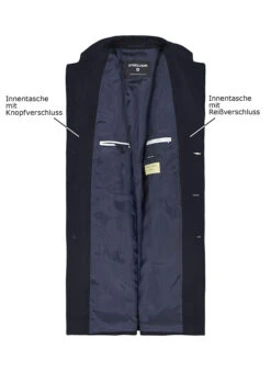Strellson, Mantel Adria, Wolle-Kaschmir, Dunkelblau 2 Strellson, Mantel Adria, Wolle-Kaschmir, Dunkelblau -Herrenausstatter Verkaufe 448969 norm3