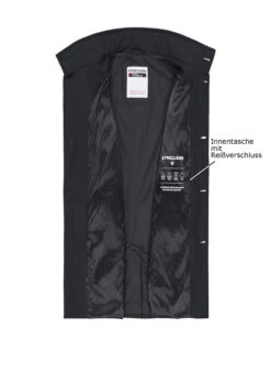 Strellson, Mantel Finchley Flex, Mikrofaser Wasserabweisend, Schwarz -Herrenausstatter Verkaufe 448971 norm3