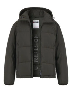 Strellson, Steppjacke Smooth, Mikrofaser Wasserabweisend, Oliv