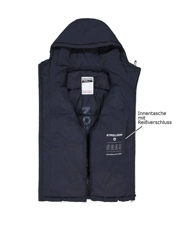Strellson, Steppjacke Smooth, Mikrofaser wasserabweisend, dunkelblau Strellson, Steppjacke Smooth, Mikrofaser Wasserabweisend, Dunkelblau -Herrenausstatter Verkaufe 448973 norm3