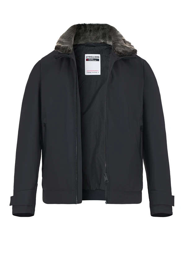 Strellson, Jacke Lucca, Mikrofaser-Stretch wasserdicht, dunkelblau Strellson, Jacke Lucca, Mikrofaser-Stretch Wasserdicht, Dunkelblau -Herrenausstatter Verkaufe 448977 norm