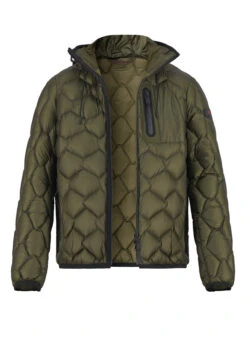 PEUTEREY, Daunenjacke Weiwei, Mikrofaser Wasserabweisend, Grün