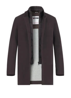 Strellson, Mantel Finlay, Baumwolle, Dunkelbraun