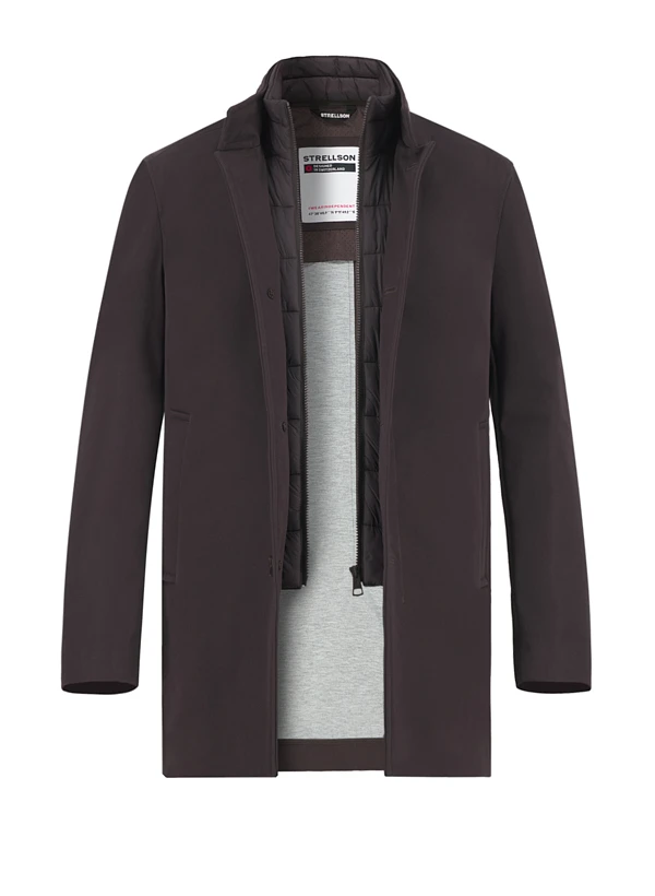 Strellson, Mantel Finlay, Baumwolle, dunkelbraun Strellson, Mantel Finlay, Baumwolle, Dunkelbraun -Herrenausstatter Verkaufe 449020 norm