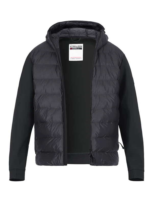 Strellson, Steppjacke Hoody Flex, Mikrofaser wasserabweisend, schwarz Strellson, Steppjacke Hoody Flex, Mikrofaser Wasserabweisend, Schwarz -Herrenausstatter Verkaufe 449028 norm