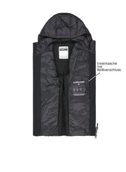 Strellson, Steppjacke Hoody Flex, Mikrofaser Wasserabweisend, Schwarz 2 Strellson, Steppjacke Hoody Flex, Mikrofaser Wasserabweisend, Schwarz -Herrenausstatter Verkaufe 449028 norm3