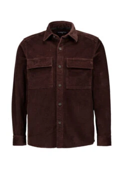 Strellson, Overshirt Neon, Cord, Dunkelbraun