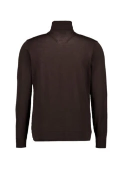 Strellson, Rollkragenpullover, Merinowolle Extrafein, Dunkelbraun -Herrenausstatter Verkaufe 449056 norm2
