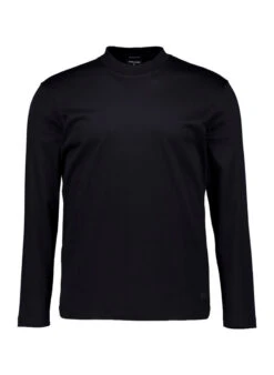 Strellson, Longsleeve Pepe, Mercerisierte Baumwolle, Schwarz