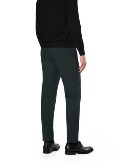 Strellson, Hose Maury, Slim Fit, Woll-Stretch, Dunkelgrün Meliert -Herrenausstatter Verkaufe 449098 norm2