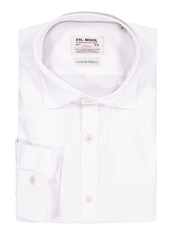 FIL NOIR, Hemd Ascoli, Shaped Fit, Baumwoll-Stretch CO2-Neutral, weiß FIL NOIR, Hemd Ascoli, Shaped Fit, Baumwoll-Stretch CO2-Neutral, Weiß -Herrenausstatter Verkaufe 449119 norm