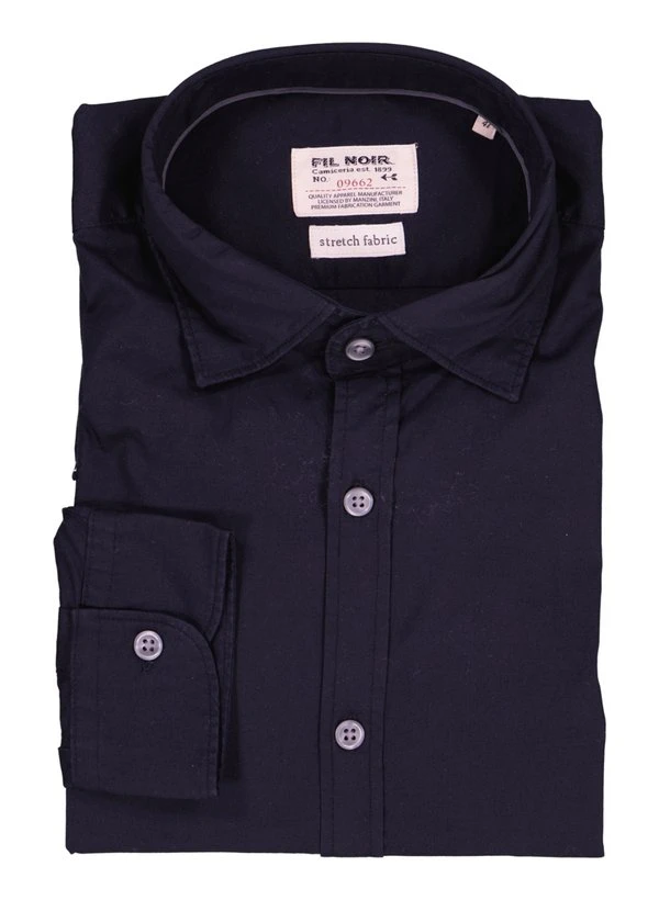 FIL NOIR, Hemd Ascoli, Shaped Fit, Baumwoll-Stretch CO2-Neutral, schwarz FIL NOIR, Hemd Ascoli, Shaped Fit, Baumwoll-Stretch CO2-Neutral, Schwarz -Herrenausstatter Verkaufe 449120 norm