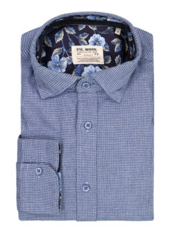 FIL NOIR, Hemd Roma, Shaped Fit, Baumwolle, Ink