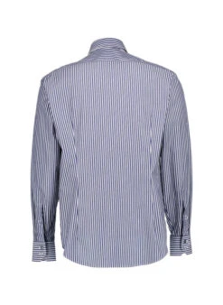 Van Laack, Hemd VL-Rivara-TF; Tailor Fit, Baumwolle, Weiß-blau Gestreift -Herrenausstatter Verkaufe 449155 norm2