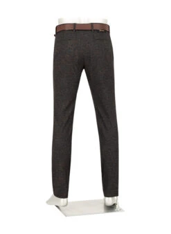 Alberto, Hose Rob, Slim Fit, Jersey, Anthra-cognac Gemustert 3 Alberto, Hose Rob, Slim Fit, Jersey, Anthra-cognac Gemustert -Herrenausstatter Verkaufe 449161 norm3