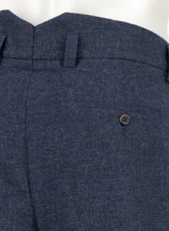 Alberto, Bundfaltenhose Ted, Wide Fit, Wolle Cropped, Navy -Herrenausstatter Verkaufe 449164 norm6