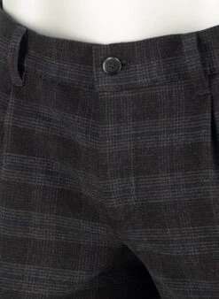 Alberto, Bundfaltenhose Lou, Regular Fit, Flanell, Fuchsia-anthrazit Kariert -Herrenausstatter Verkaufe 449166 norm4