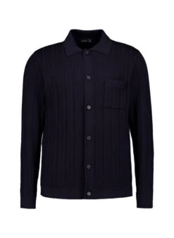 Van Laack, Hemd VL-Sylvio, Wolle-Seide, Nachtblau