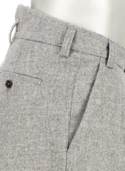 Alberto, Bundfaltenhose Ted, Wide Fit, Wolle Cropped, Grau -Herrenausstatter Verkaufe 449186 norm5