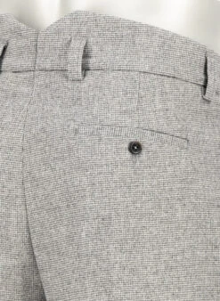 Alberto, Bundfaltenhose Ted, Wide Fit, Wolle Cropped, Grau -Herrenausstatter Verkaufe 449186 norm6