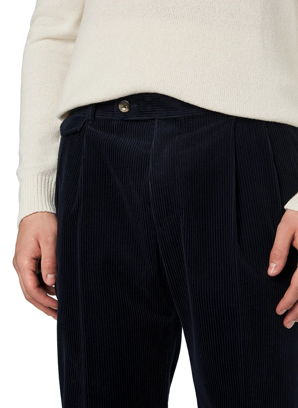 Windsor, Bundfaltenhose Sapo, Cord, navy Windsor. Windsor, Bundfaltenhose Sapo, Cord, Navy -Herrenausstatter Verkaufe 449193 norm3