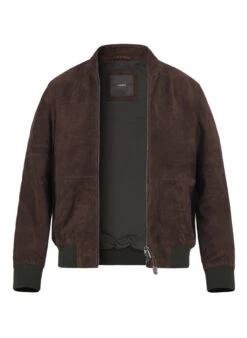 Windsor. Windsor, Lederblouson, Ziegenvelours, Beluga