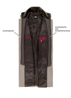 CINQUE, Mantel, Wolle, Hellbarun -Herrenausstatter Verkaufe 449227 norm3