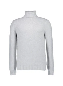 CINQUE, Rollkragenpullover Cizino, Baumwolle, Hellgrau