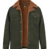Wrangler, Jacke Wrange, Cord-Teddyfell, Grün