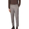 CINQUE, Hose Cisando, Mikrofaser-Stretch, Taupe Meliert