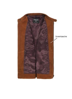 Strellson, Lederjacke Jace, Slim Fit, Ziegenvelours, Caramel 2 Strellson, Lederjacke Jace, Slim Fit, Ziegenvelours, Caramel -Herrenausstatter Verkaufe 449273 norm3