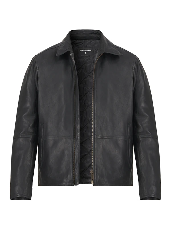 Strellson, Lederjacke Kellan, Lammnappa vattiert, schwarz Strellson, Lederjacke Kellan, Lammnappa Vattiert, Schwarz -Herrenausstatter Verkaufe 449274 norm