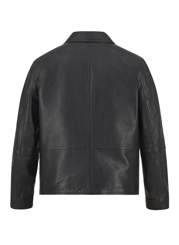 Strellson, Lederjacke Kellan, Lammnappa vattiert, schwarz Strellson, Lederjacke Kellan, Lammnappa Vattiert, Schwarz -Herrenausstatter Verkaufe 449274 norm2