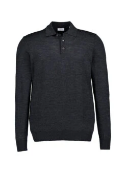 Seidensticker, Pullover, Wolle, Anthrazit Meliert