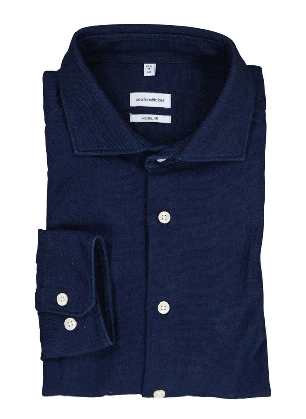 Seidensticker, Hemd, Regular Fit, Baumwolle, navy Seidensticker, Hemd, Regular Fit, Baumwolle, Navy -Herrenausstatter Verkaufe 449321 norm